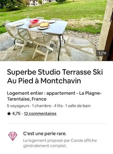 Superb Terrace In Montchavin *